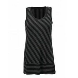 CAbi Women's Black & Dark Gray Aligned Tunic Tank Style 3630 Size Medium